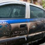 Εμπρησμός σε περιπολικό της ΕΛ.ΑΣ. στη Θεσσαλονίκη τα ξημερώματα – Επέβαινε αστυνομικός