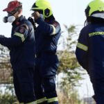 Φωτιά σε απορρίμματα κοντά στη Σχολή Δικαστών στη Θεσσαλονίκη