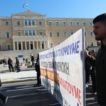 Πορεία και συγκέντρωση των οδηγών ταξί στο κέντρο της Αθήνας
