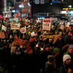 ΗΠΑ: Μεγάλες ολονύχτιες διαδηλώσεις στην Μινεάπολη ενάντια στην δολοφονία αμερικανίδας από την ICE