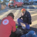 Ο Ελληνικός Ερυθρός Σταυρός προσέφερε Πρώτες Βοήθειες σε τραυματία τροχαίου στο Περιφερειακό Υμηττού