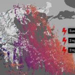 Πάνω από 43.000 αστραπές και κεραυνοί σήμερα – Πού έπεσαν πάνω από 150 εκατοστά βροχής