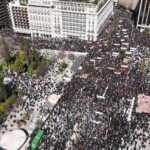 3 χρόνια από τα Τέμπη: Η διαδήλωση στο Σύνταγμα από ψηλά